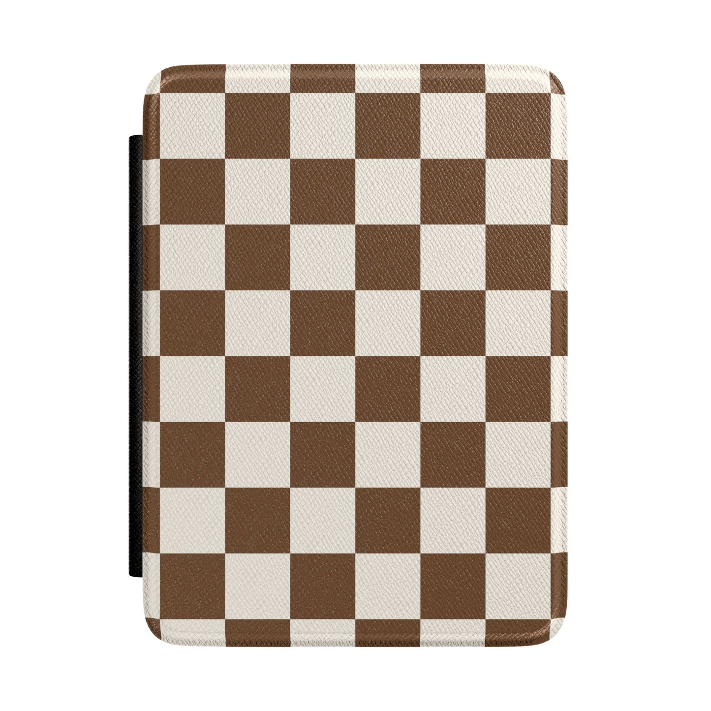 Brown Checkered Kindle Case