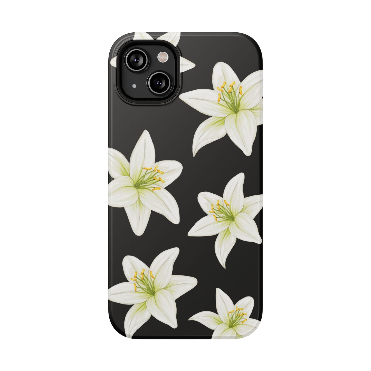 Black Tiger Lily iPhone Case