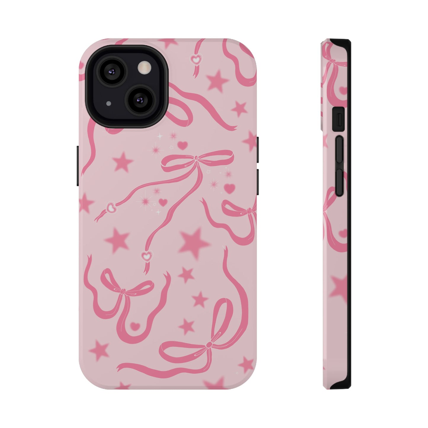Pink Cosmic Bows iPhone Case