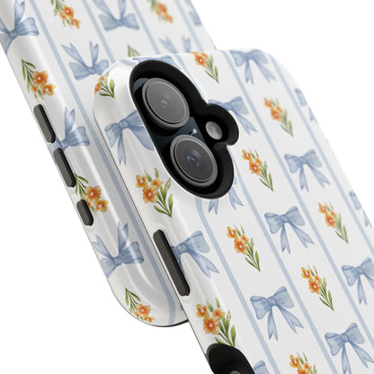 Blue Bows iPhone Case