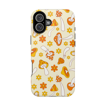 Retro Mushrooms iPhone Case