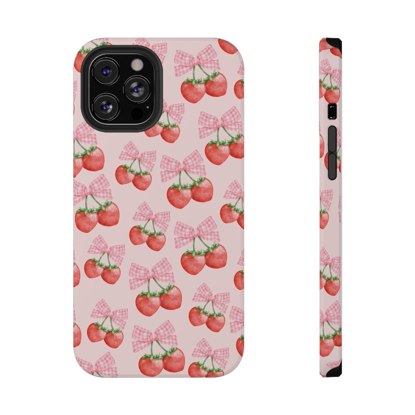 Strawberry Bows iPhone Case