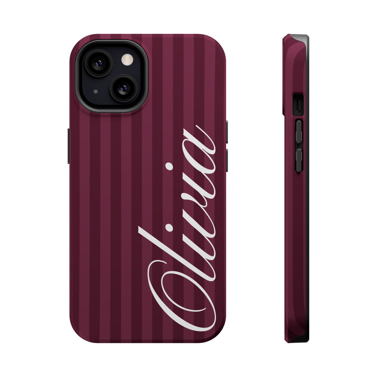 Custom Plum Stripes iPhone Case