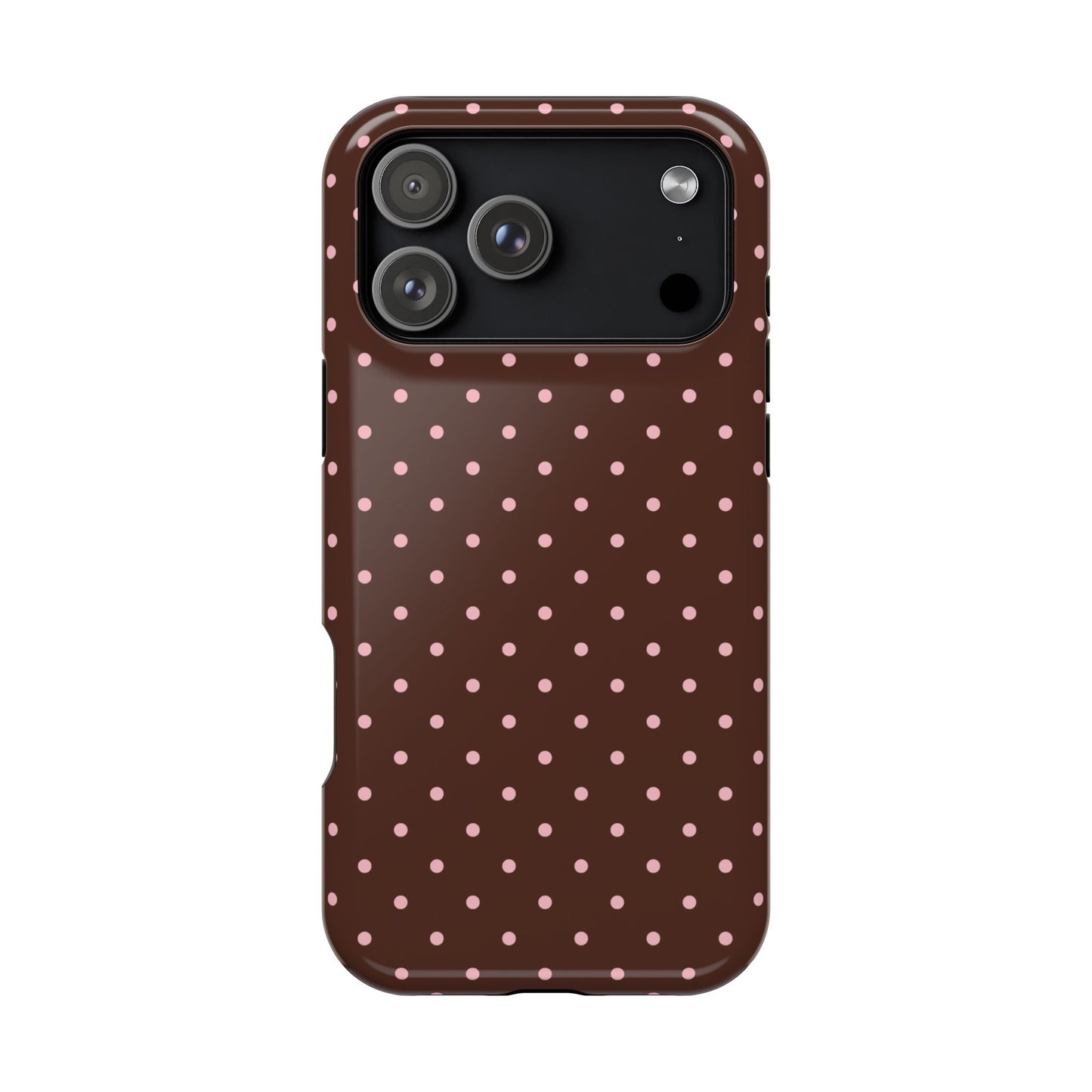 Pink Latte Mini Dots iPhone Case