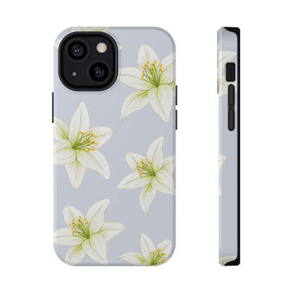 Blue Tiger Lily iPhone Case