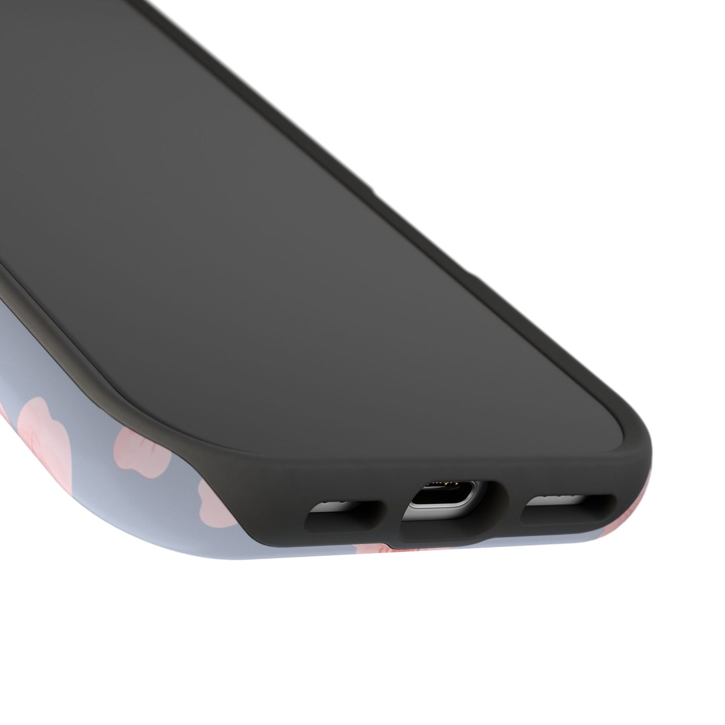 Blue Cherry Blossoms iPhone Case