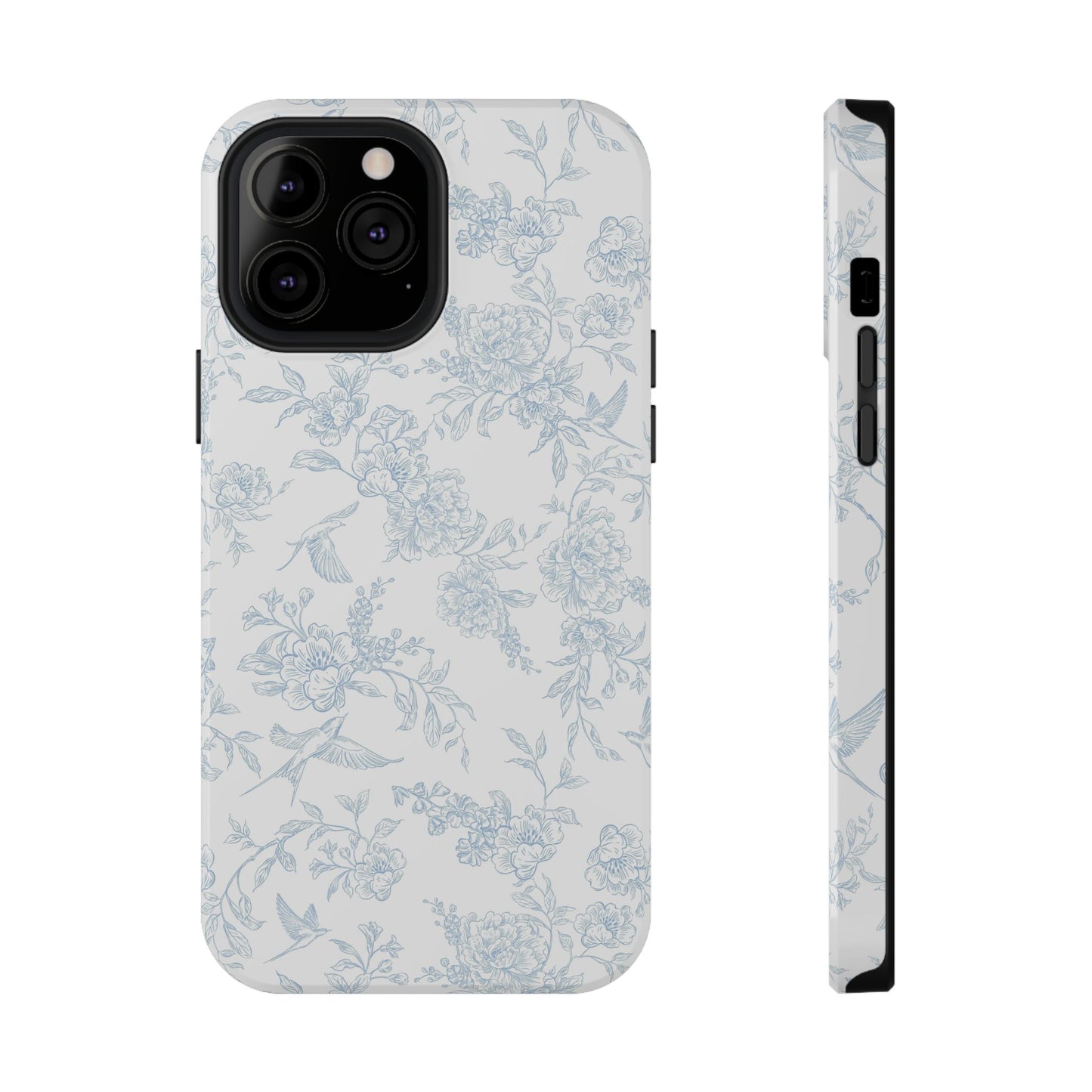 French Blue Toile iPhone Case