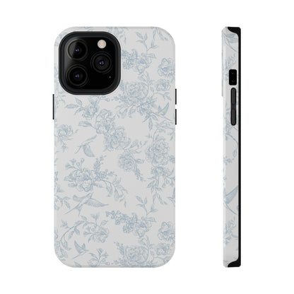 French Blue Toile iPhone Case