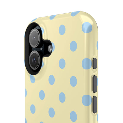 Lemon Sky Polka Dots iPhone Case