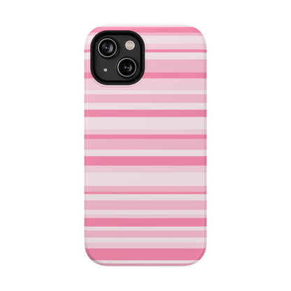 Pink Candy Stripes iPhone Case