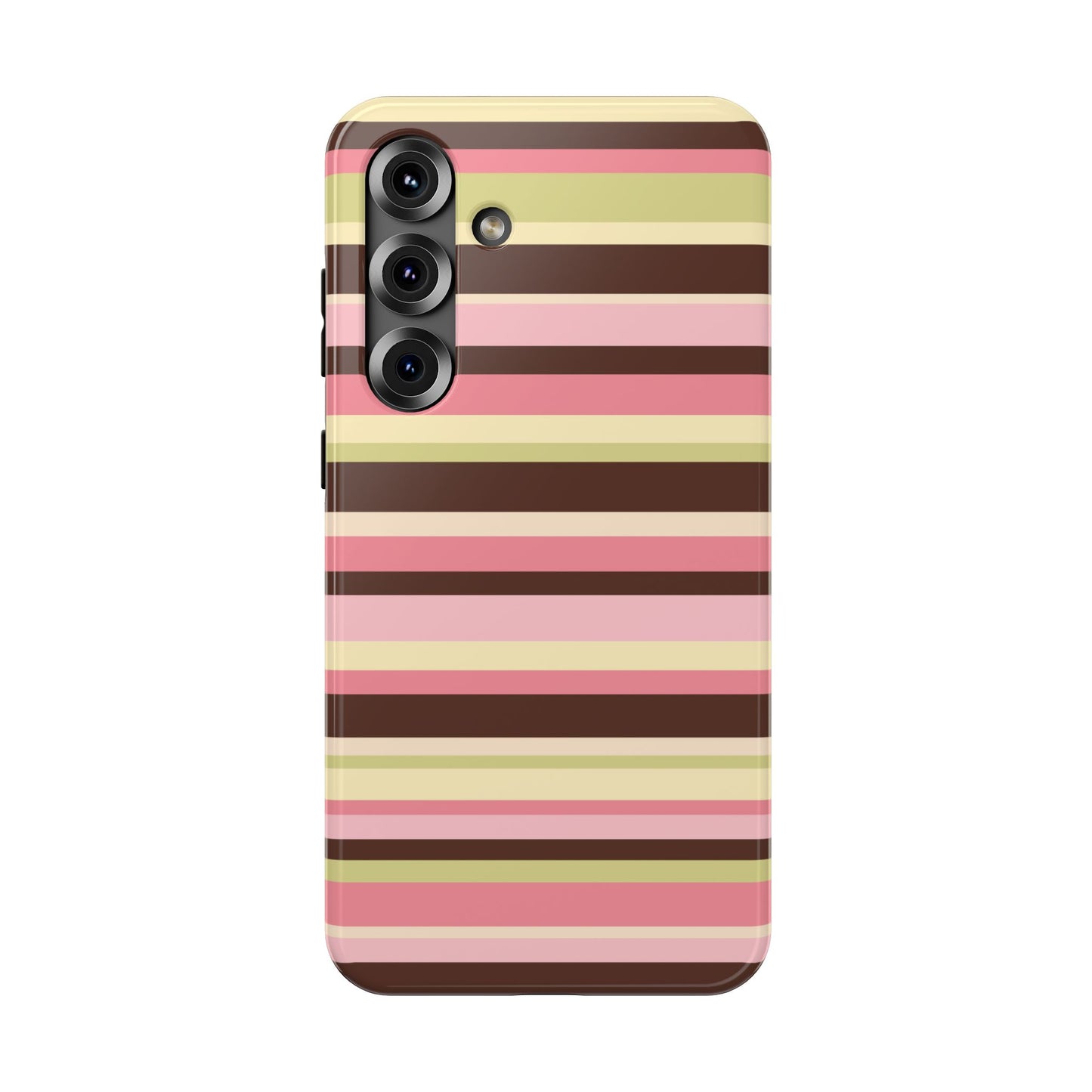 Strawberry Matcha Stripes Samsung Case