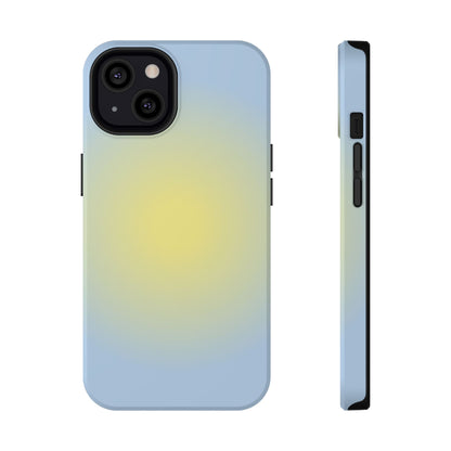 Yellow & Blue Aura iPhone Case