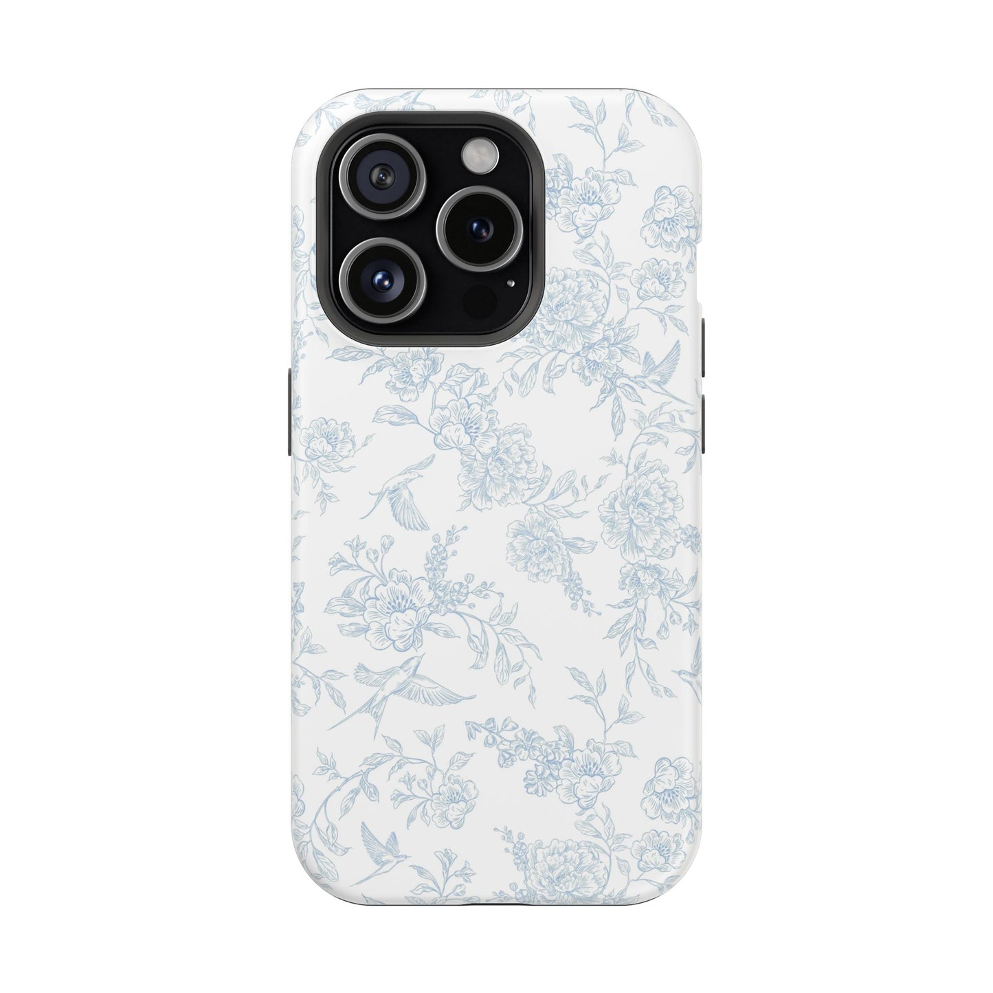 French Blue Toile iPhone Case