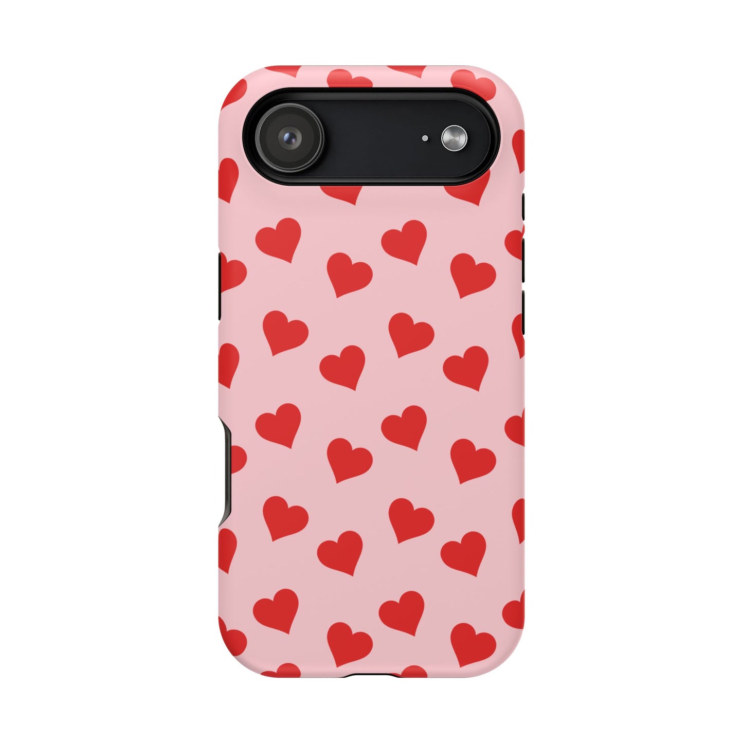 Red & Pink Heart Mania iPhone Case