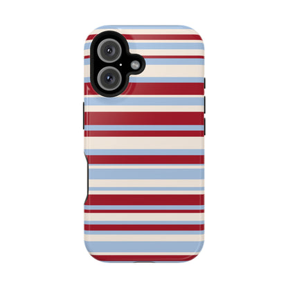 Cherry Soda Stripes iPhone Case
