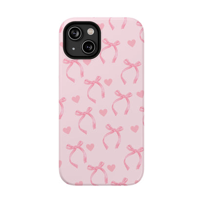 Bows & Hearts iPhone Case