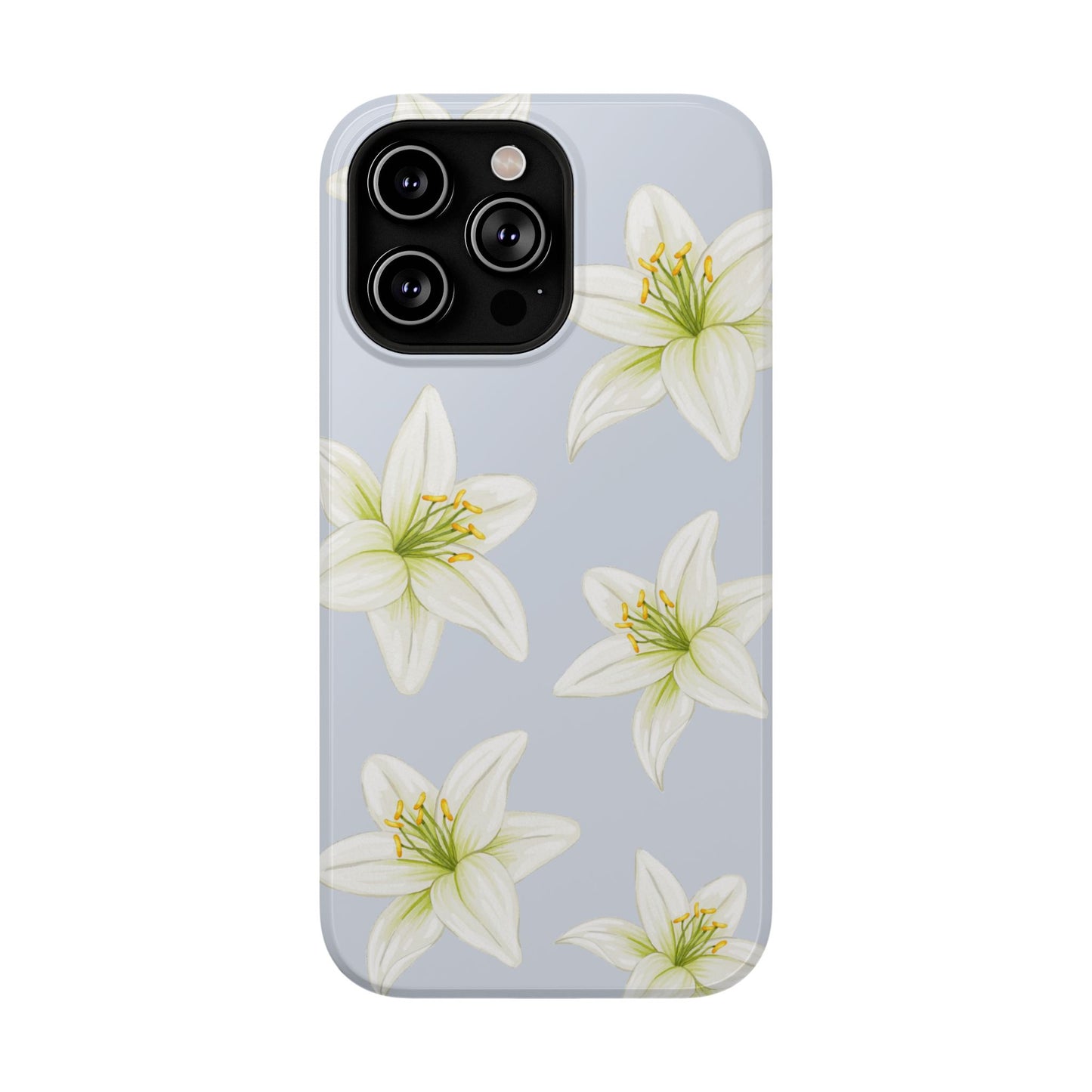 Blue Tiger Lily iPhone Case