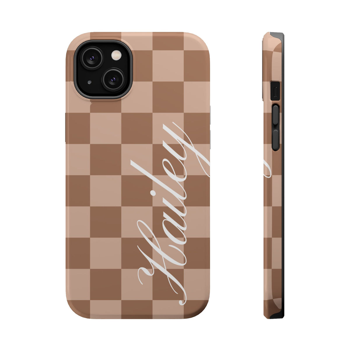 Custom Toffee Checkered iPhone Case