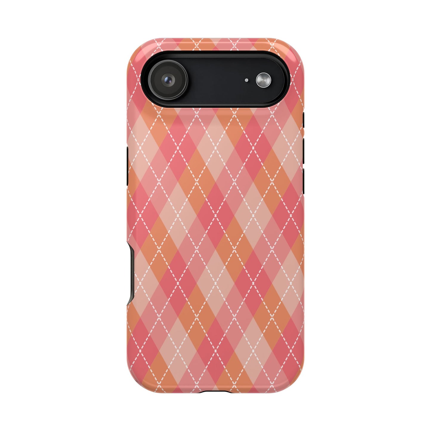 Pink Argyle iPhone Case