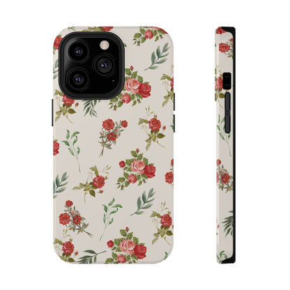 Red Vintage Roses iPhone Case
