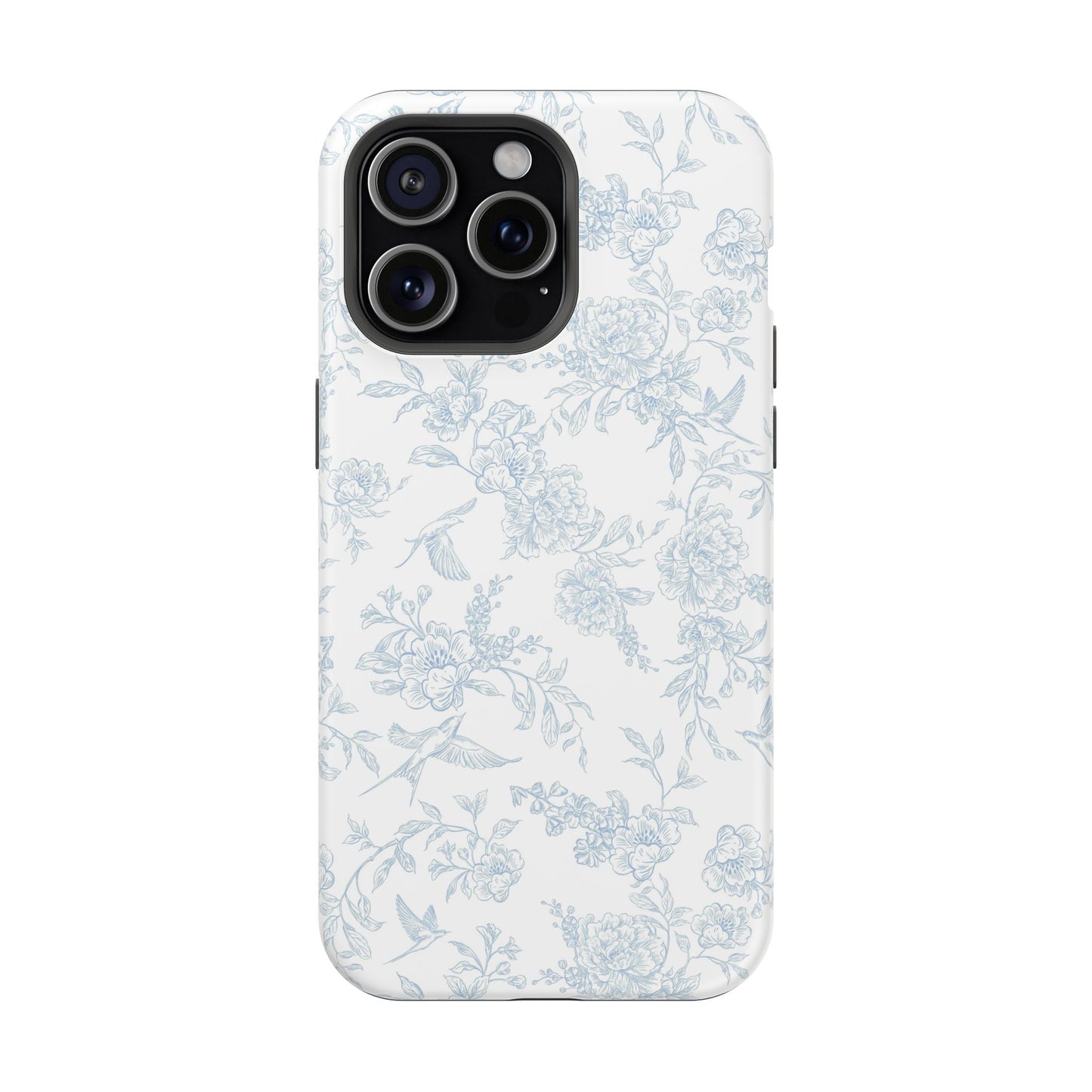 French Blue Toile iPhone Case