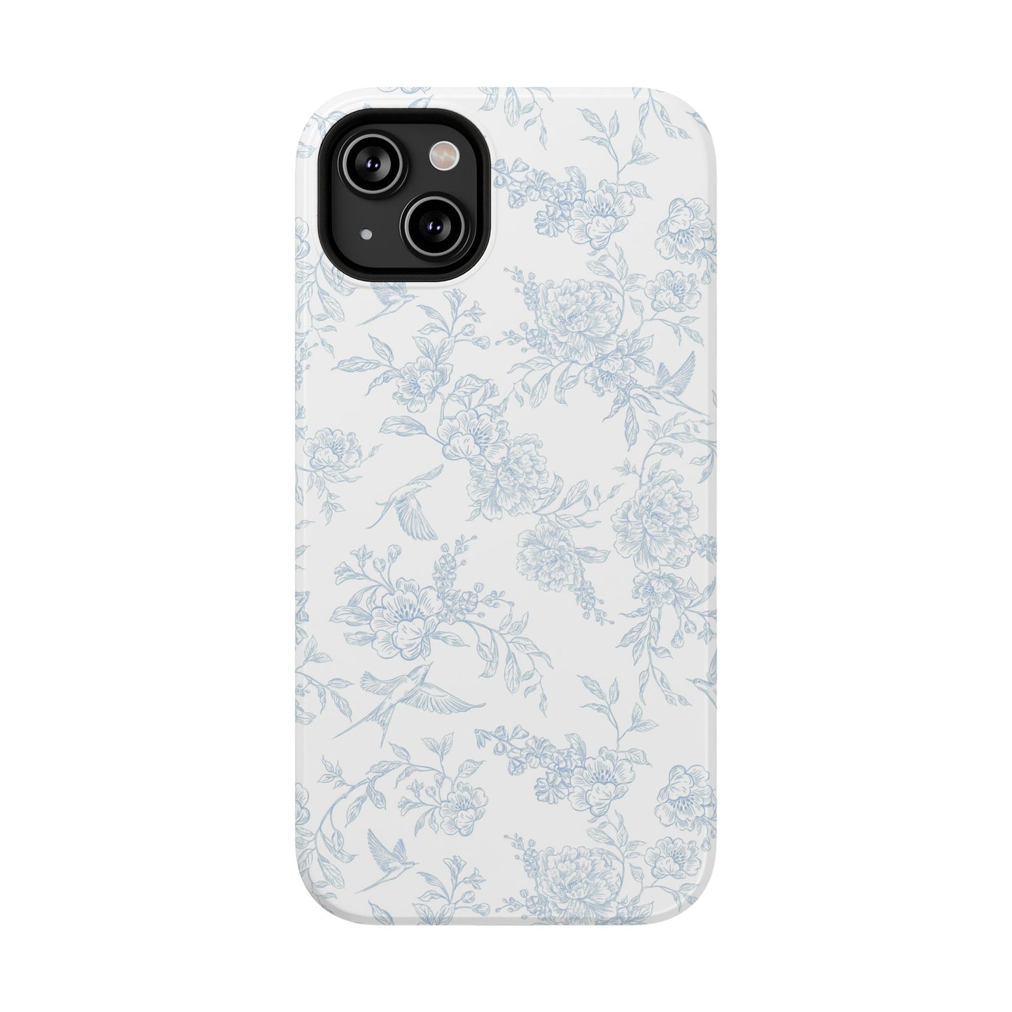 French Blue Toile iPhone Case