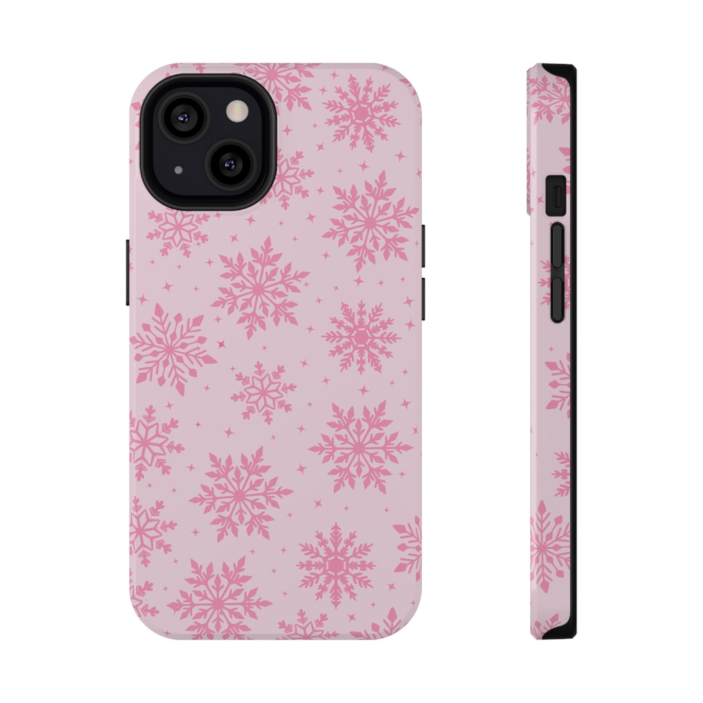 Pink Snowflakes iPhone Case