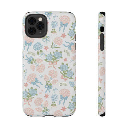 Hydrangea Bows iPhone Case
