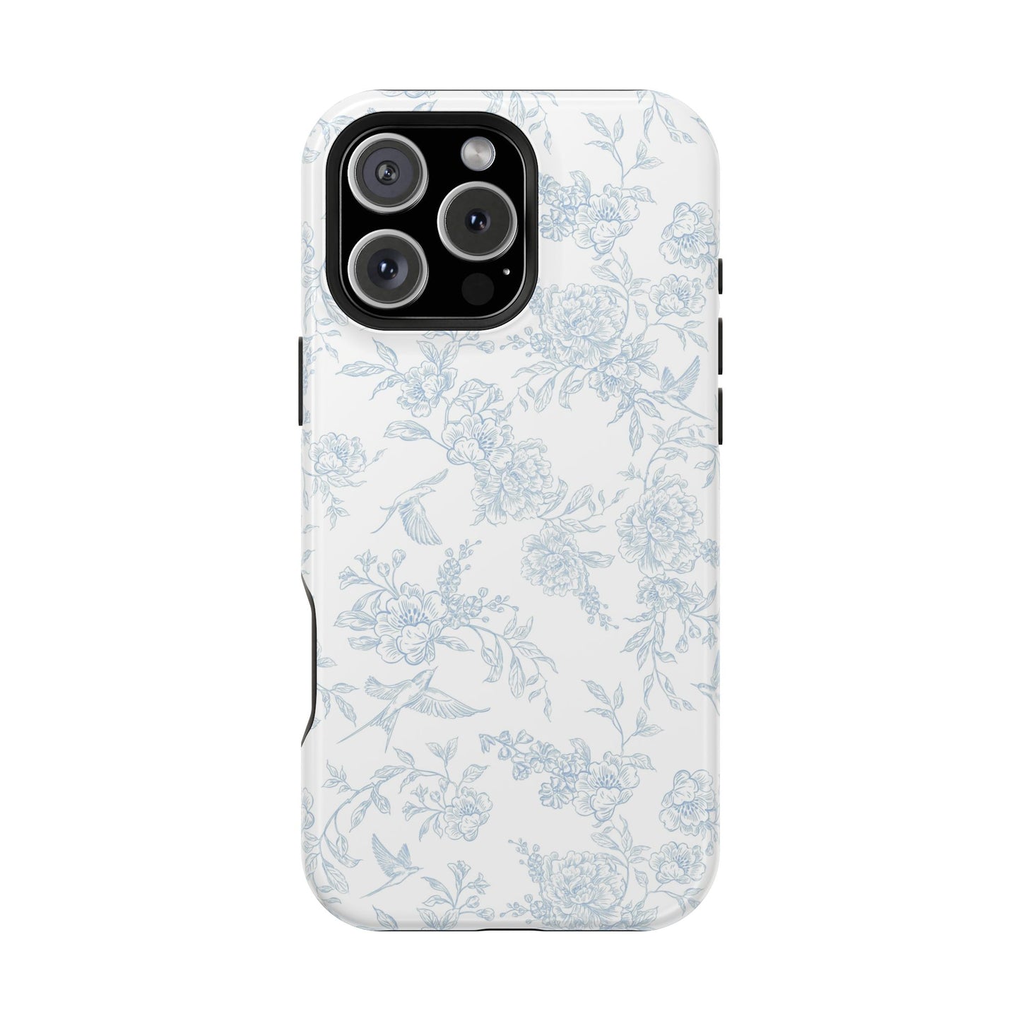 French Blue Toile iPhone Case