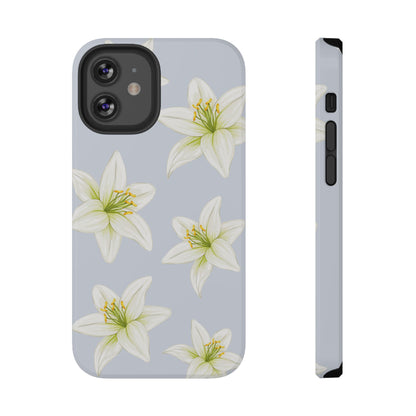 Blue Tiger Lily iPhone Case