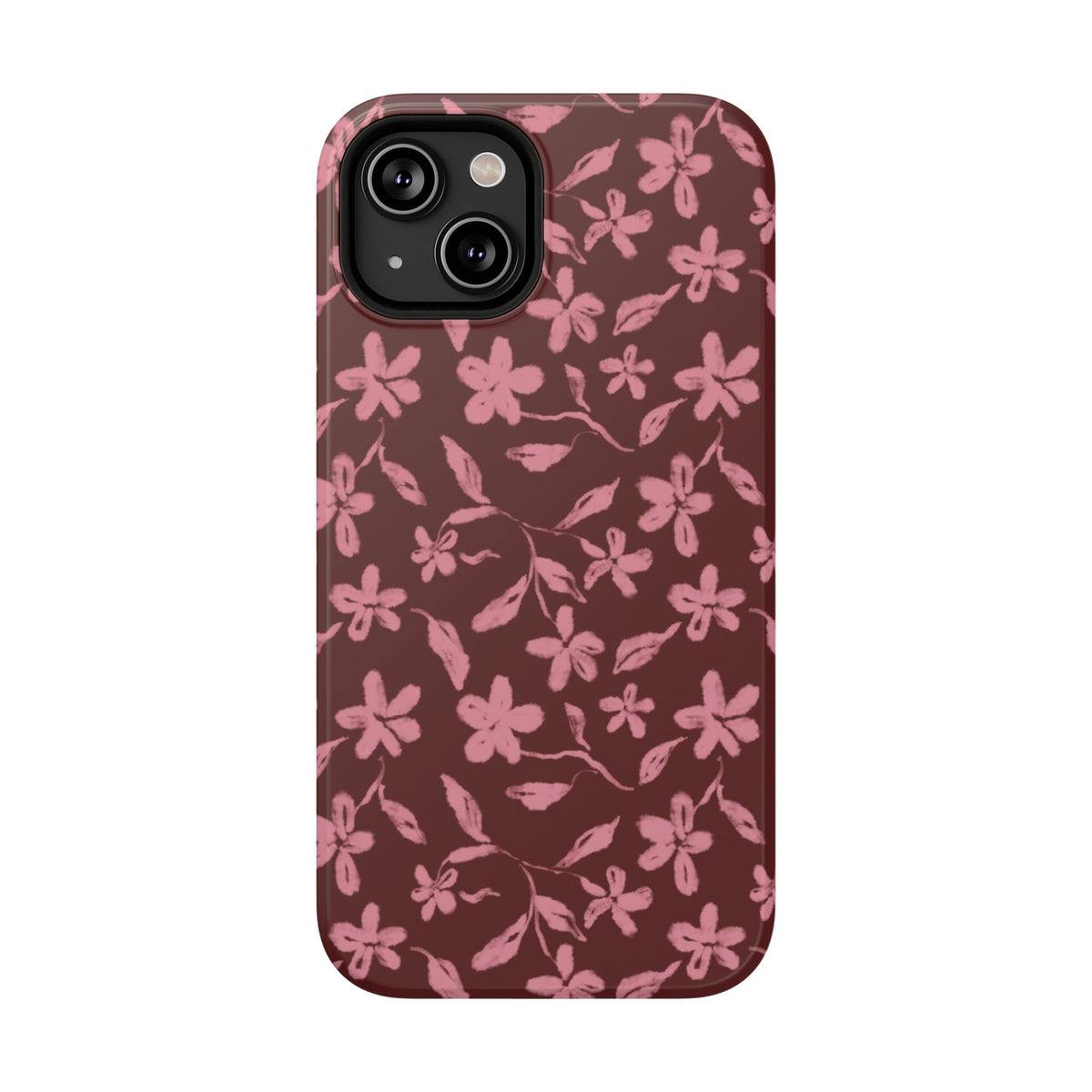 Burgundy Petals iPhone Case