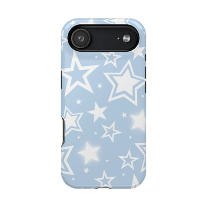 Blue Y2K Stars iPhone Case