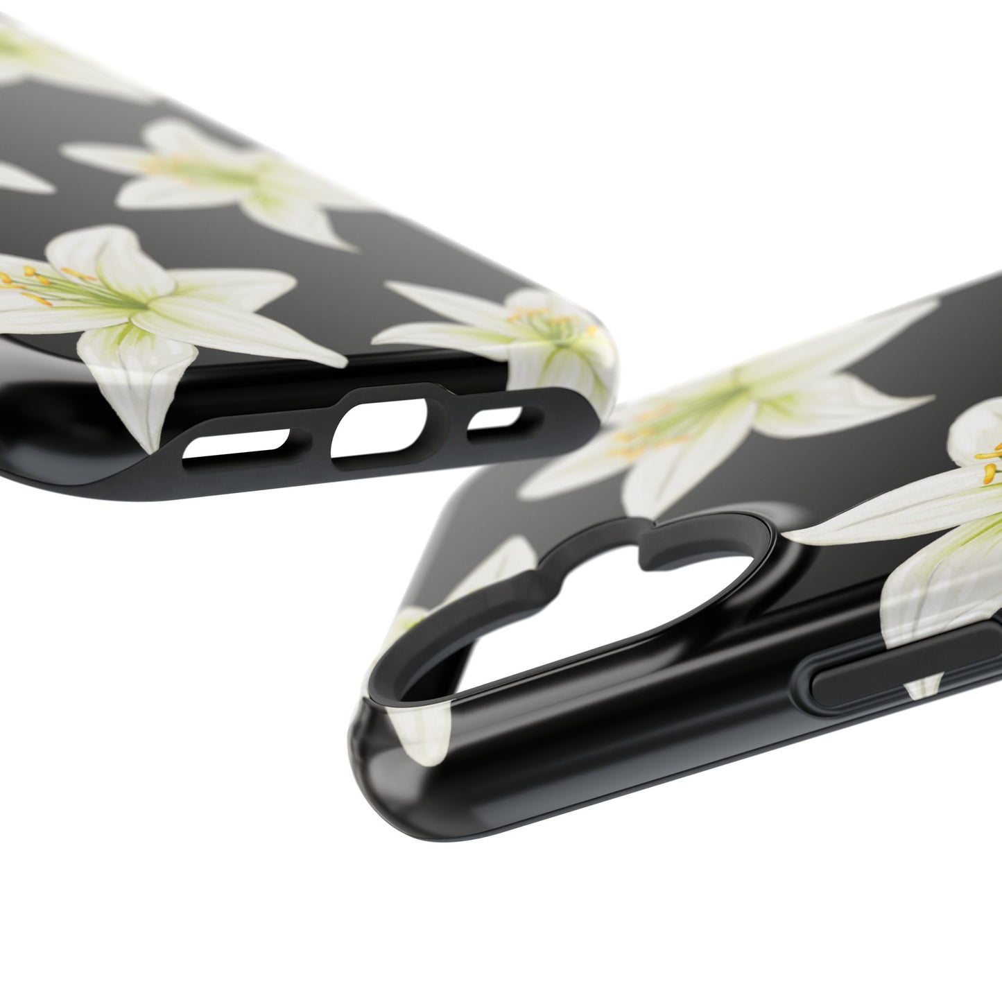 Black Tiger Lily iPhone Case