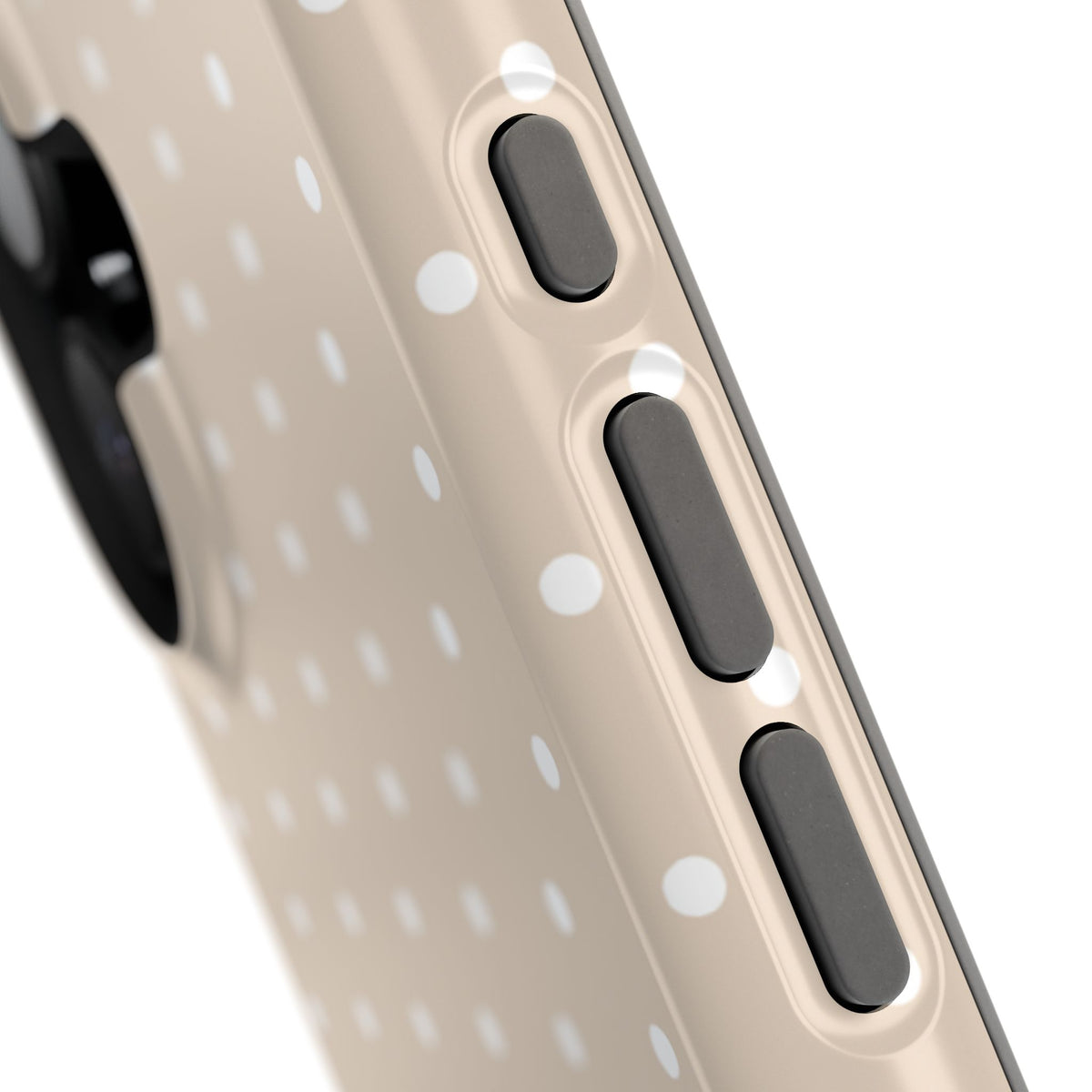 Beige Mini Dots iPhone Case