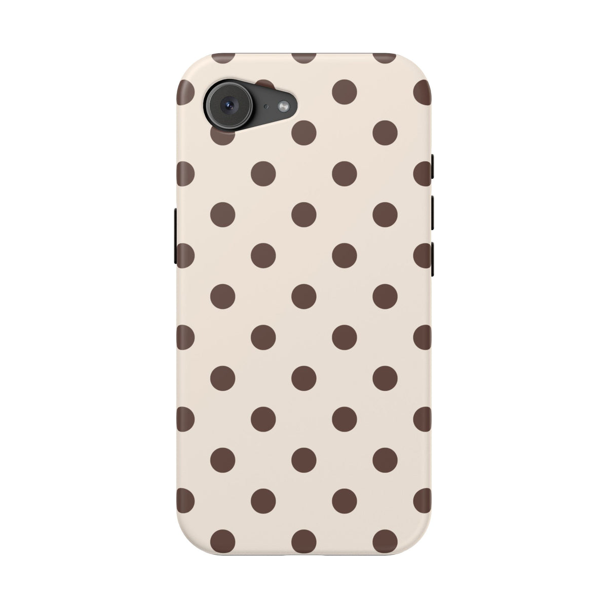 Brown Polka Dots iPhone Case