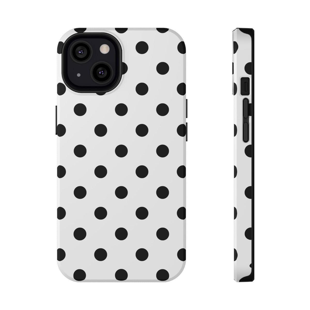 Black Polka Dots iPhone Case