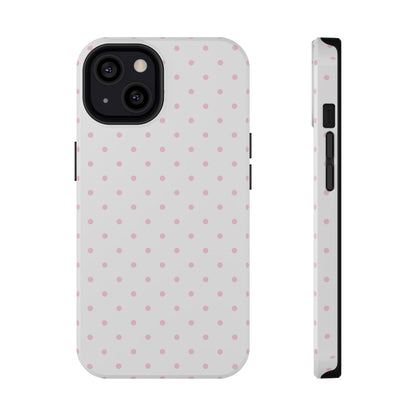 Pink Clouds Mini Dots iPhone Case