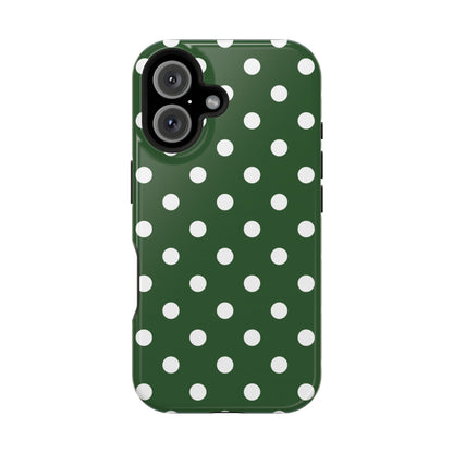 Green Polka Dots iPhone Case