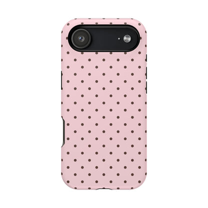 Strawberry Mocha Mini Dots iPhone Case