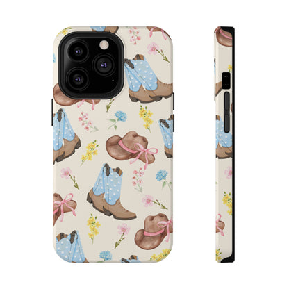 Floral Cowgirl iPhone Case