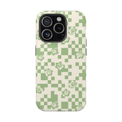 Green Hibiscus iPhone Case