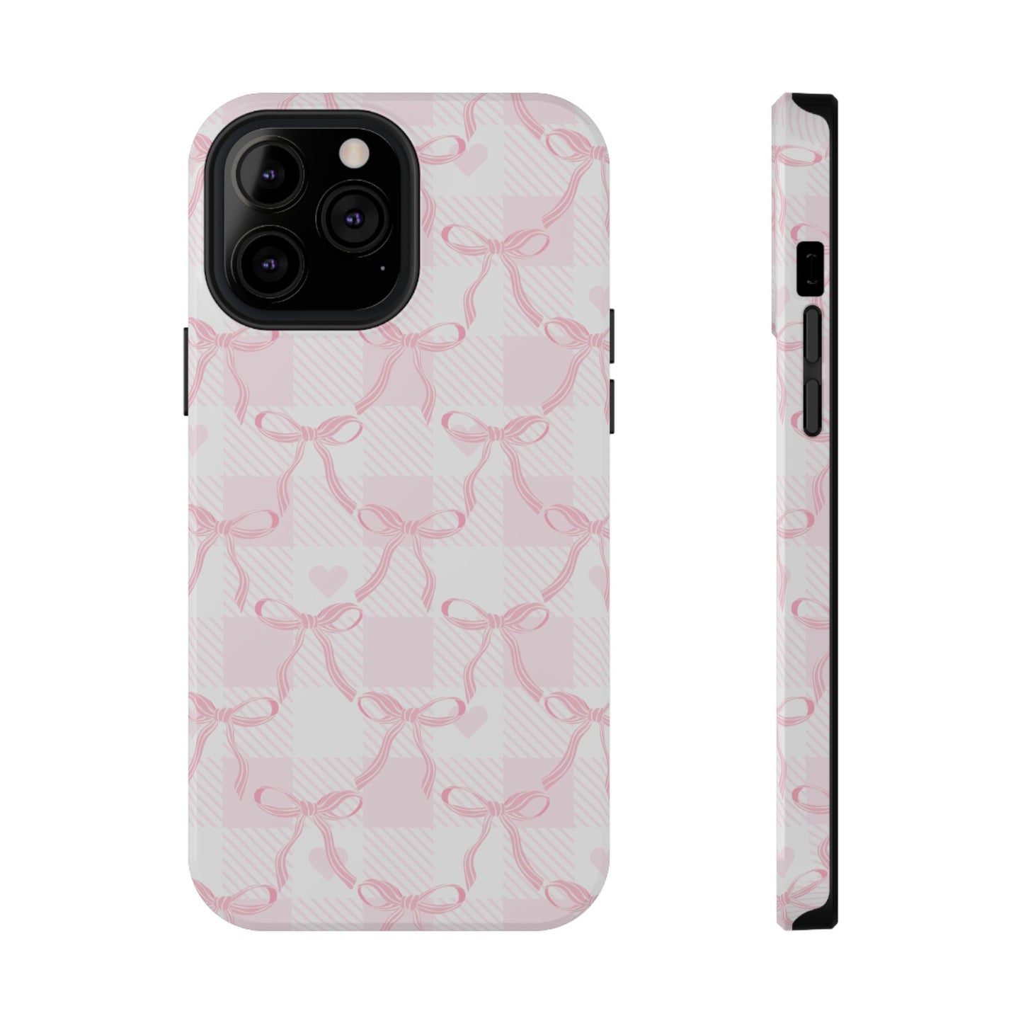 Pink Ribbon Bows iPhone Case
