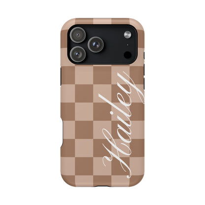 Custom Toffee Checkered iPhone Case