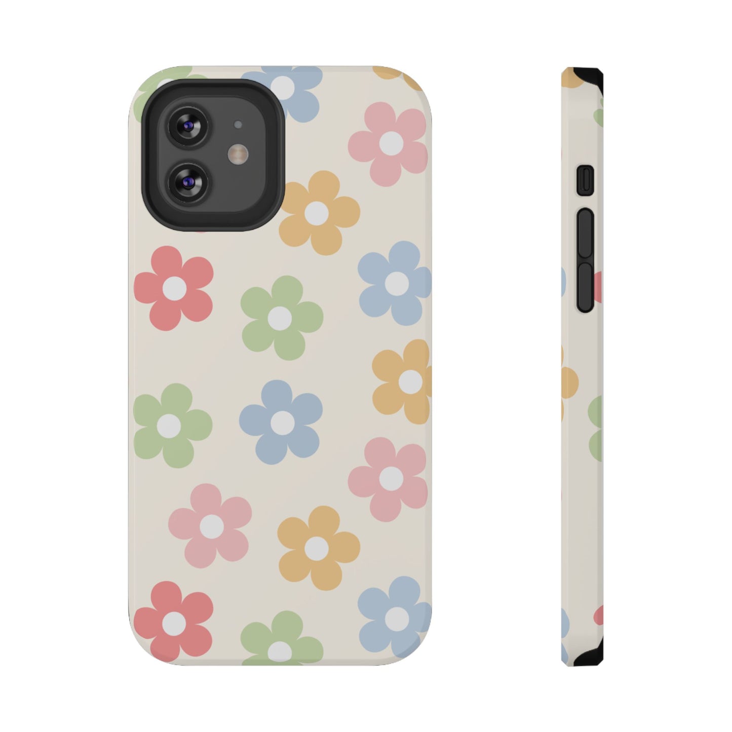 Preppy Retro Flowers iPhone Case
