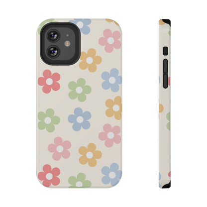 Preppy Retro Flowers iPhone Case