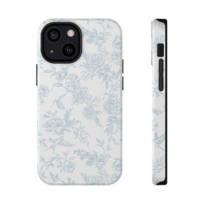 French Blue Toile iPhone Case