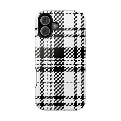 Black Plaid iPhone Case