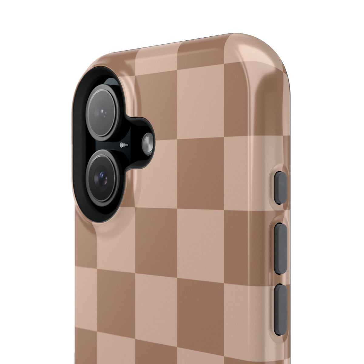 Toffee Checkered iPhone Case