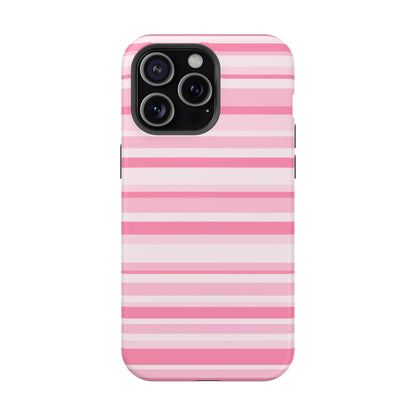 Pink Candy Stripes iPhone Case