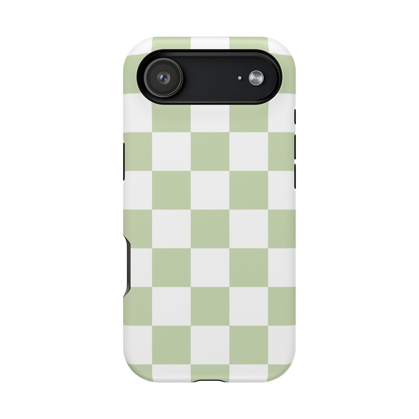Pastel Green Checkered iPhone Case